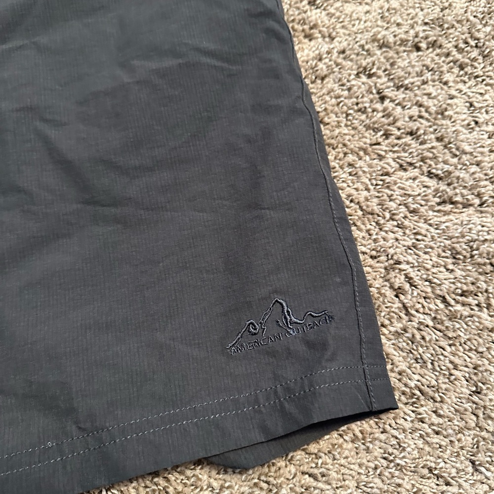 American Outback women’s large charcoal black Shorts nwt - Picture 2 of 9